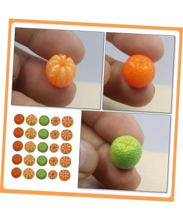 Vaguelly 100 Pcs Artificial Orange Miniature Fruits Fake Orange Mini Decor Faux Oranges Miniature Accessories Decorative Fruit Jewlery Ornament Mini Charms Resin 3d Food Bracelet - Buy Online on GoSupps.com