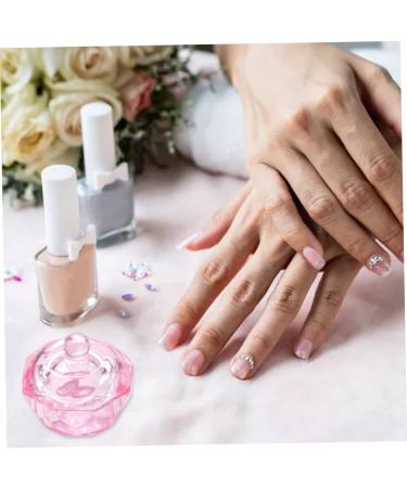 Octagonal Dappen Dish Cup Crystal Glass Glassware Tool for Nail Art Manicure Care Brushes - Buy Online on GoSupps.com