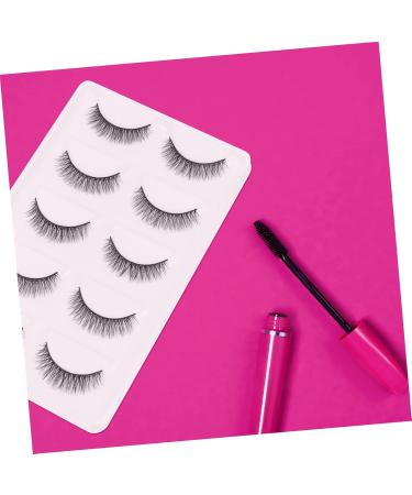 FOMIYES 10 Pairs Short False Eyelashes 3d Synthetic Eyelashes Fiber Makeup Eyelashes Dense Eyelashes Hair Eyelashes Lashes Stage Eyelash 6d Extend Artificial Fiber Cross - Buy Online on GoSupps.com