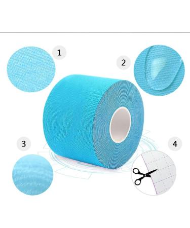 Waterproof Kinesiology Tape - Muscle Strain Relief & Joint Support for Sports | Elastic Athletic Tape (2PCS - Buy Online on GoSupps.com
