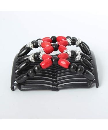 JUSTFOX - Trendy African Wooden Hair Clip & Comb | Butterfly Flower Design | Perfect for All Hair Types - Buy Online on GoSupps.com