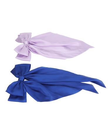 Big Bow Hair Clips Big Hair Ties Long Tail Double Layer for Women