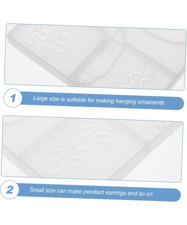 NUOBESTY 1pc Snake Mold Home Decor Silicone Molds Professionals Diy Mold Adults Diy Mold Manual Model 3d As Shown 30X18.5cm - Buy Online on GoSupps.com