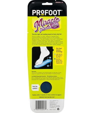 ProFoot Original Miracle Insole Women's 6-10 - 1 Pair - Buy Online on GoSupps.com