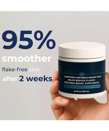 Softening Beard Cream Balm Plant Extracts - Facial Beard Moisturizer - for Dad Boyfriend Birthday Valentine's Day Christmas Home Bathroom Travel - Buy Online on GoSupps.com