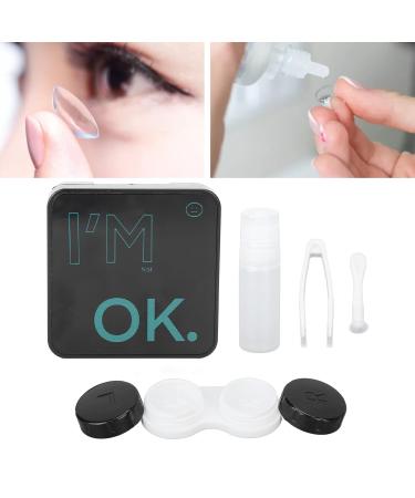 Buy Simple Health Compact Travel Contact Lens Case for Ladies - Portable Black Design - Buy Online on GoSupps.com