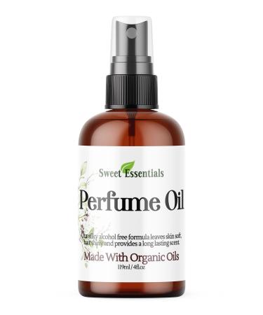 Sweet Essentials Raspberry Vanilla Punch Fragrance/Perfume Oil Made with Organic Oils Spray on Perfume Hair & Body Oil - Alcohol Silicone & Preservative Free (4 fl oz (Spray))