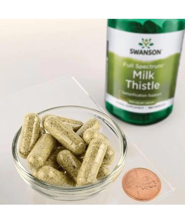 Swanson Milk Thistle 500mg - 100 Capsules for Liver Health & Detox - Buy Online on GoSupps.com