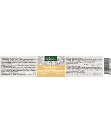 Aniforte Wermix Powder for Cats 25g - Natural Herbal Remedy with Thyme Wormwood & Sage | Proven Support for 10 Years - Buy Online on GoSupps.com