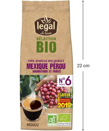 Legal Selection Organic Mexico Peru Ground Coffees 250 g - Pack of 4 - Buy Online on GoSupps.com