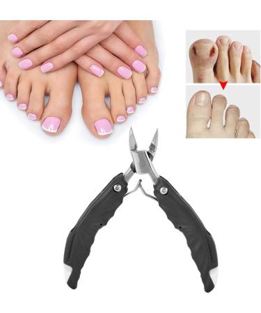 Cuticle Nipper Folding Cuticle Trimmer for Fingernails Toenails Dead Cuticle (Black) - Buy Online on GoSupps.com