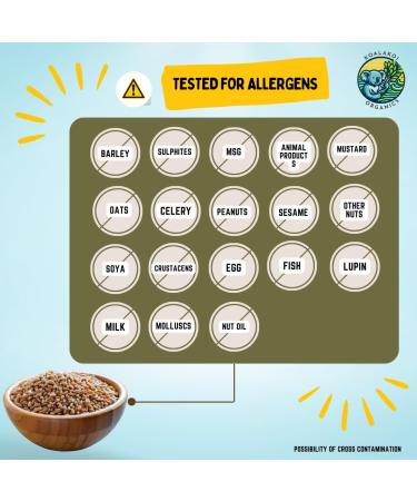 Koalakoi ORGANIC Certified Wheat Grain (4.5kg) | High Protein & Fibre | Premium Quality Non-GMO | 100% Natural | Source Of Minerals (4.5kg) - Buy Online on GoSupps.com