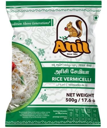 Anil Rice Vermicelli 500G Vermicelli Rice Noodles Vermicelli -Semiya India (Pack of 2) - Buy Online on GoSupps.com