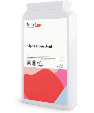 Alpha Lipoic Acid 300mg Supplement - 120 Capsules | UK Manufactured to GMP Standards - Buy Online on GoSupps.com