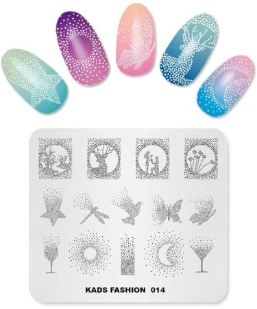KADS Nail Art Stamp Plate - Fashion Series Template for DIY Decoration - T9 - Buy Online on GoSupps.com
