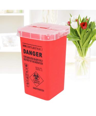 DOITOOL Sharps Container - Small Disposal for Needles, Blades & Dermaplane - Home & Tattoo Use - Red - Buy Online on GoSupps.com