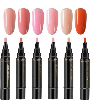 6-color gel nail polish kit without nail polish for professional manicures - Buy Online on GoSupps.com