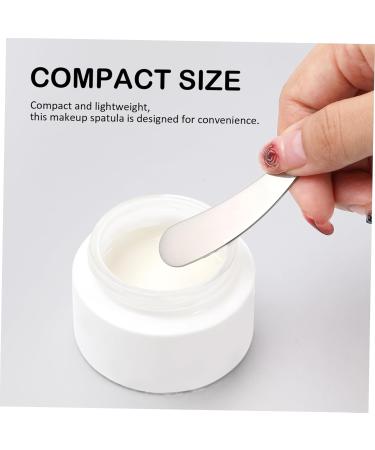 CANIGHT 2pcs Cosmetic Spatula Skincare Spatula Mud Applicator Esthetician Supplies Makeup Stainless Steel - Buy Online on GoSupps.com