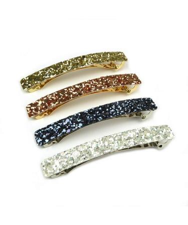 Buy Silver-Coloured Sequin Hair Clip - 8.5 cm | International Shipping Available - Buy Online on GoSupps.com