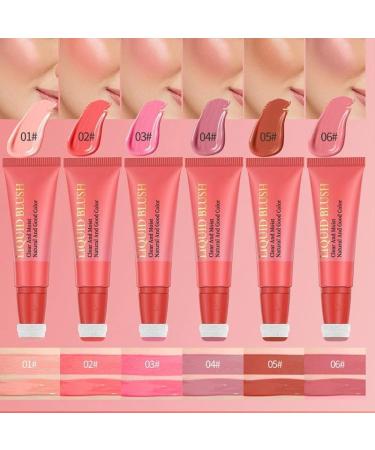 Liquid Blush Face Blush Beauty Wand Tint Blush Makeup Seamless Lip and Cheek Sponge Applicator Weightless Long-lasting Dewy Finish Makeup for a Shimmery or Matte Finish (03) - Buy Online on GoSupps.com