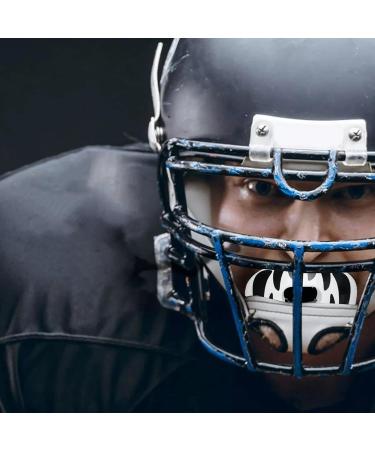 iFCOW Football Mouth Guard with Helmet Strap Superior Sports Mouth Guard for Boxing Basketball & Lacrosse Safe Comfortable & Durable - White - Buy Online on GoSupps.com