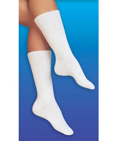 Buy Support Socks for Diabetics - Comfortable White Medium Size - International Shipping Available - Buy Online on GoSupps.com