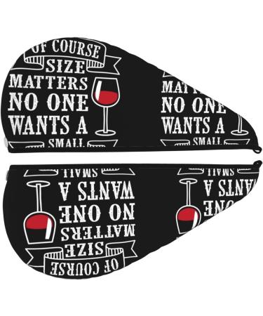 Buy Wine Funny Microfiber Hair Towel - Soft Absorbent Coral Velvet Wrap for Long Curly & Thick Hair | Quick Dry Hair Cap for Women - Buy Online on GoSupps.com