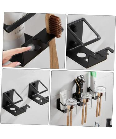 Alipis 2-Pack Electric Toothbrush Holder Wall Bracket | Stainless Steel Bathroom Organizer for Electric Toothbrushes & Razors | Space-Saving Design - Buy Online on GoSupps.com