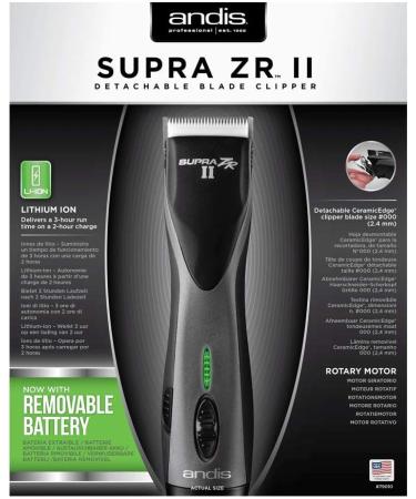 Andis Supra Zr Ii Cordless Detachable Blade Clipper - Buy Online on GoSupps.com