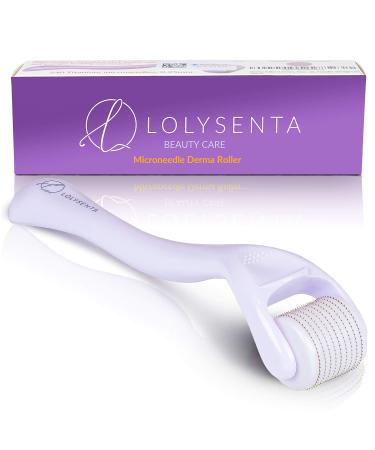 Lolysenta Derma Roller 0.25mm, Titanium Microneedle Roller for Face, Microdermabrasion Facial Roller, Microneedling Dermaroller, Includes Storage Case