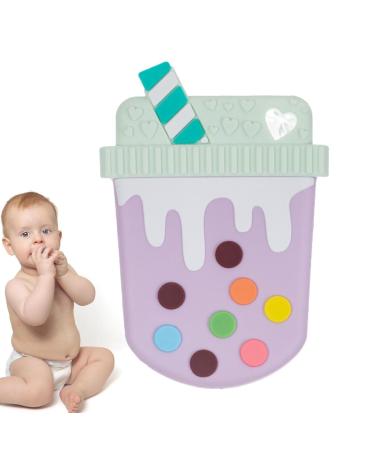 Aznever Silicone Bite Ring - Safe Baby Teething Toy | Food-Safe Silicone Cartoon Design & Gum Protection - Buy Online on GoSupps.com