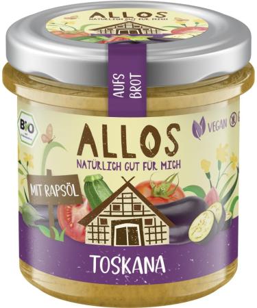 Hubmann Naturkost Allos Organic on bread Tuscany 6 x 140 g - Buy Online on GoSupps.com