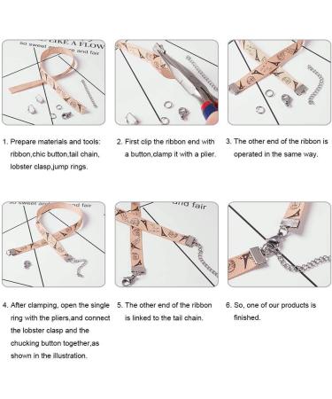 EuTengHao 440Pcs Ribbon Bracelet Kit - Jewelry Findings Supplies with Ribbon Ends, Lobster Clasps, Jump Rings - Gold and Silver - Buy Online on GoSupps.com