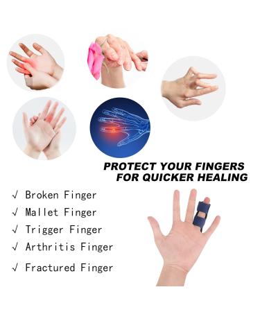 Echify Adjustable Finger Splints - 2-Pack Trigger Finger Orthosis with Aluminum Support for Arthritis & Injuries - Buy Online on GoSupps.com