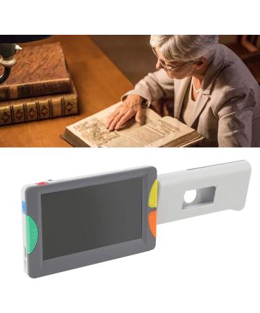 Portable Video Magnifier 2X To 32X Zoom 4.3Inch with Foldable Handle Digital Reading Magnifier 26 Color Modes Electronic Video Magnifier for Reading Books Style 4 - Buy Online on GoSupps.com