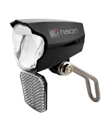 NEAN LED Dynamo bicycle light 30 lux with automatic light parking light and StVZO approval bicycle lamp bicycle front light bicycle lamp in front headlights black - Buy Online on GoSupps.com