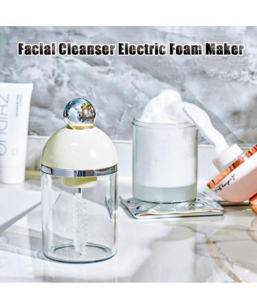 Electric Face Cleanser Foam Cup - Automatic Foam Maker for Skincare & Travel (Black - Buy Online on GoSupps.com