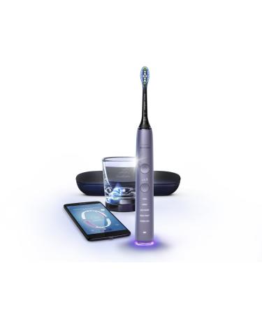 Philips Sonicare DiamondClean Smart 9500 Electric Toothbrush with Charging Travel Case - Grey | Complete Oral Care | Frustration-Free Packaging - Buy Online on GoSupps.com