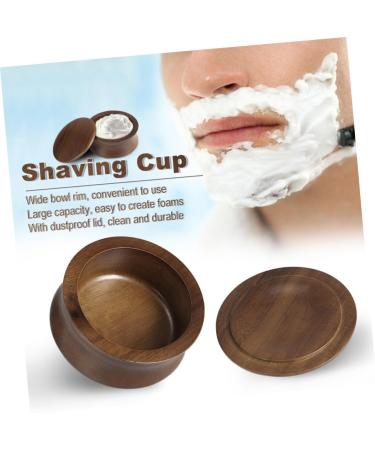 Frcolor Men's Shaving Foam Shell Razor Soap - Premium Beard Grooming Accessories with Lid - Ideal for International Shipping - Buy Online on GoSupps.com