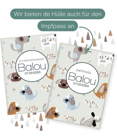 Personalized Wilhelm Fell Case for EU Pet ID Card - Custom Protective Cover for Pet Owners | Unique Gift Idea for Animals - Feature 'Balou' - Buy Online on GoSupps.com
