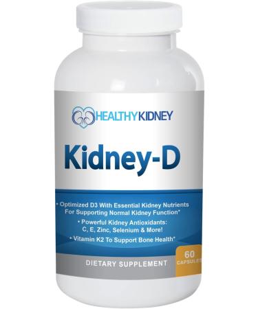 3 Pack Natural Kidney Cleanse to Support Kidney Function and Detox 60 Capsules + Kidney-D Kidney Supplement. Vitamin D Optimized for Kidney Support. Vitamin D3 and 7 Kidney Vitamins and Nutrients - Buy Online on GoSupps.com