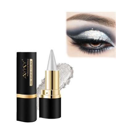 Exhibition Eyeliner Ayky Long Wear Gel Eyeliner Rationalu Gel Eyeliner Ayky Eyeliner Smokey Eyeliners Eyeshadow Pen Black Eyeliner Cream Waterproof Lipstick Eyeliner Crayon (#01)