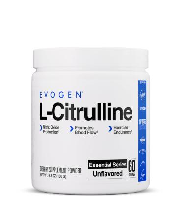 Evogen L-Citrulline Powder - Nitric Oxide Booster | Nitric Oxide Production Promotes Blood Flow & Endurance | 60 Servings