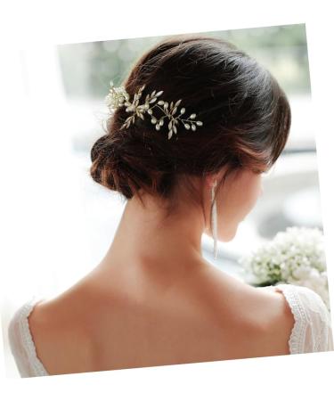 Beavorty Leaf Hair Comb Bride Hair Clip Pearl Hair Comb Pearl Hair Accessories Wedding Hair Comb Bridal Headdress Pearl Wedding Clip Bride Headpieces for Wedding Tiara Leaf Hairpin Miss - Buy Online on GoSupps.com