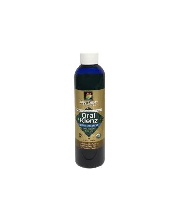 Oral Klenz Peppermint Ayurvedic Oil Pulling with Turmeric & Coconut Oil USDA Certified Organic 8 fl oz