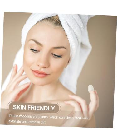 Mipcase 100pcs Anti Silkworm Facial Bandana - Natural Silk Cocoons Exfoliator & Face Scrub | Beauty Care for Men - Buy Online on GoSupps.com