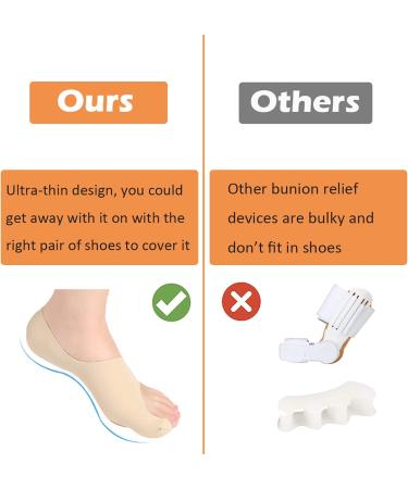 Kiyoki Bunion Corrector Kit for Small Shoe Sizes - Pain Relief Toe Separator Socks for Women & Men - Orthopedic Bunion Protectors Sleeves - Size Small: Women's 5-7 US, Men's 4-6 US - Buy Online on GoSupps.com