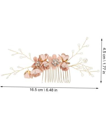 FRCOLOR Flower Hair Comb Hanfu Hair Accessories Hair Comb for Women Accessories Fine Hair Decorative Hair Comb Fairy Jewelry for Women Side Hair Comb The Flowers Hair Piece Miss Pink Metal - Buy Online on GoSupps.com