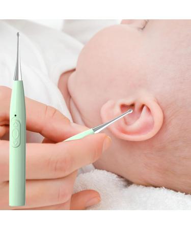 Stainless Steel Ear Wax Removal Tools with Light - Ear Pick Cleaning Kit for Ear Health Care - Mint Green - Buy Online on GoSupps.com