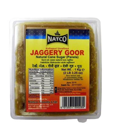 Natco - Jaggery Goor (Kolhapuri unrefined) - Panela - 1kg x 2